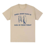 My Tummy Hurts Funny Raccoon Graphic T Shirt Weird