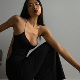 Women Dresses Summer Sexy Backless Slim Fit Split Sling Dress