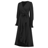 Women Date Dress V-neck Dress Formal Dress