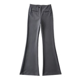 Women Sweatpants Spring Slim Fit Sheath Bell-Bottom Pants Casual Trousers