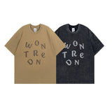 Men T Shirt Graffiti Loose Short Sleeve T-shirt