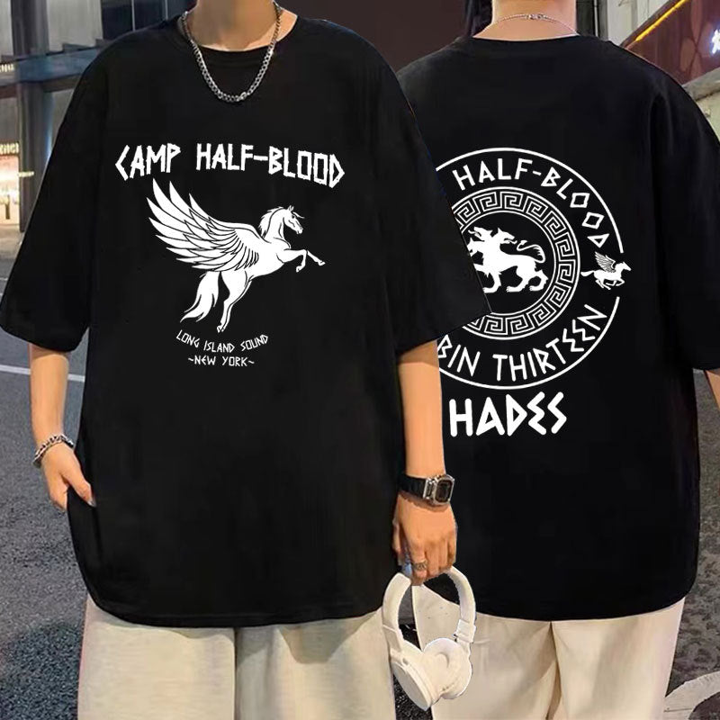 Camp Half Blood Double Sided Graphic T Shirts Men Women