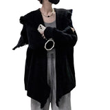 Women Knitwear Autumn Winter Retro Tassel Sweater Loose Knitted Cardigan