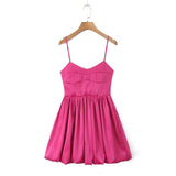 Women Dresses Summer Sling Mini Skirt Backless Sexy Skirt (Xds0414)