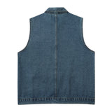 Men Vest Denim Vest Loose Casual Vest