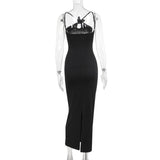 Women Dresses Summer Casual Slim Fit Long Dress Butterfly Flower Dress
