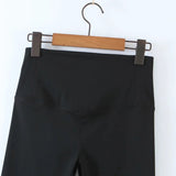 Women Sweatpants Spring High Waist Slim Fit Bell-Bottom Pants