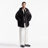 Unisex Winter Cotton Coat Three-Dimensional Pocket Decorative Hooded Cotton-Padded Coat