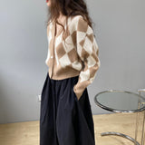 Women Cardigan Sweater V-neck Cardigan Coat Sweater Cropped Top 8t7230