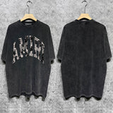 Amiri T-Shirt Distressed Retro Short Sleeve T-shirt