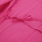Women Dress Autumn and Winter Leisure Pink Loose Long Dress