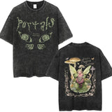 Summer Vintage Washed Men's T Shirts Melanie Martinez Print
