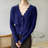 Women Cardigan Sweater Autumn Long Sleeve Cardigan 8t8190