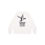 Men T-shirts Human made Ink Duck Bamboo Cotton Long Sleeve T-Shirt Loose