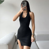 Women Dresses Summer Sexy Backless Slim Fit Dress