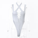 Women Jumpsuit Summer Sexy Cutout Sling Top