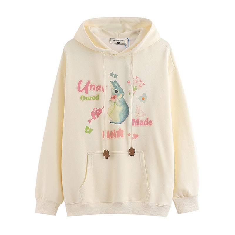 Men Hoodie Cartoon Couple Hooded Sweater Vintage Hoodie Men and Women
