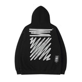 Men Hoodie Graffiti Printed Hoodie