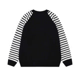 Unisex Sweater Autumn Raglan Sleeve Embroidered Sweater