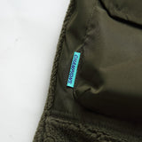 Unisex Winter Cotton Coat Stitching Lambswool Stand-up Collar Cotton-Padded Clothes Vintage Loose Cargo Cotton-Padded Jacket