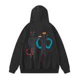 Men Hoodie Retro Hooded Couple's Tops