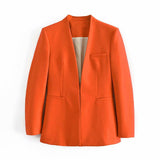 Women Suites Fall Slim Fit Simple Casual Suit Jacket