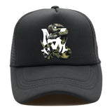 Amiri Hat Printed Letter Shade Baseball Cap Truck Casual Cap