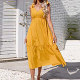 Women Dress Casual Vacation Beach Sling Dress