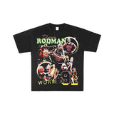 Dennis Rodman Graphic Tee CNPY Men's Dennis Rodman Short Sleeve T-Shirt Men's Casual