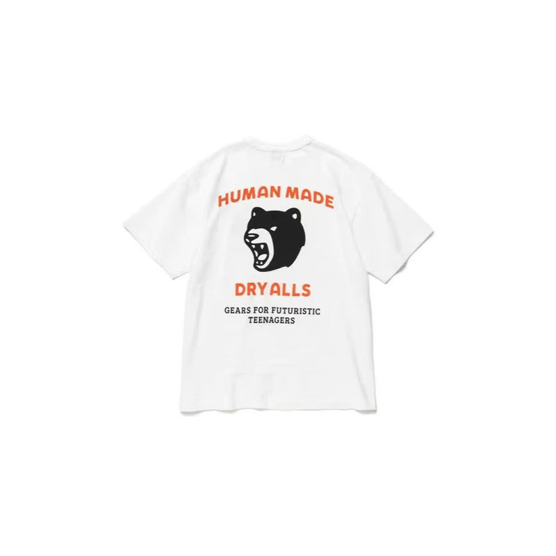 Men T-shirts HUMAN Bear Printed Short Sleeve T-Shirt