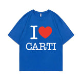 I Love Playboi Carti Hip Hop Tshirt Mens Fun Rapper Tee