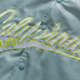 Unisex Winter Cotton Coat Embroidered Baseball Collar Leather Cotton-Padded Coat Retro Thickened Coat