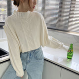 Women Winter Knitted Sweater Autumn and Winter Knitting Top Loose Casual Sweater Coat 8t8265