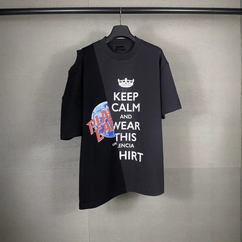 Men T-shirts Paris LOGO Short Sleeve T-Shirt Short Sleeve Loose Casual