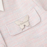 Women Jacket Loose Autumn and Winter Butterfly Lapel Button Cardigan Top