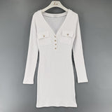 Women Dresses Spring and Autumn V-neck Dress Sexy Skirt