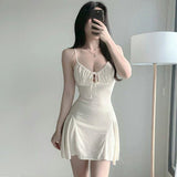 Women Dresses U-Neck Sling Dress