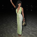 Women Dresses Autumn Sexy Backless Slim Fit Sleeveless Dress