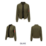 Women Trench Coat Bomber Jacket Women Baseball Jacket Spring and Autumn Flight Suit Long Sleeve Coat