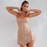 Women Dresses Sexy Suspender Dress Short Skirt Dress (Zns0409)