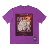 Men T Shirt Vintage Ethnic Print Short Sleeve T-shirt