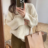 Women Knitted Pullover Sweater Women's Autumn Winter Sweater Top