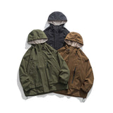 Unisex Shirts Autumn Waterproof Hooded Jacket