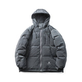 Unisex Winter Cotton Coat Winter Hooded down Jacket Retro Warm down Jacket