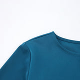 Women Dress Long Sleeve Dress Female Autumn and Winter Leisure round Neck A- line Skirt