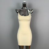 Women Dresses U-Collar Hip Skirt Dress