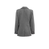 Women Trench Coat Autumn and Winter Gray Simple