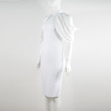 Women Evening Dress Bandage One-Piece Dress Slim Fit Sexy Hip Skirt