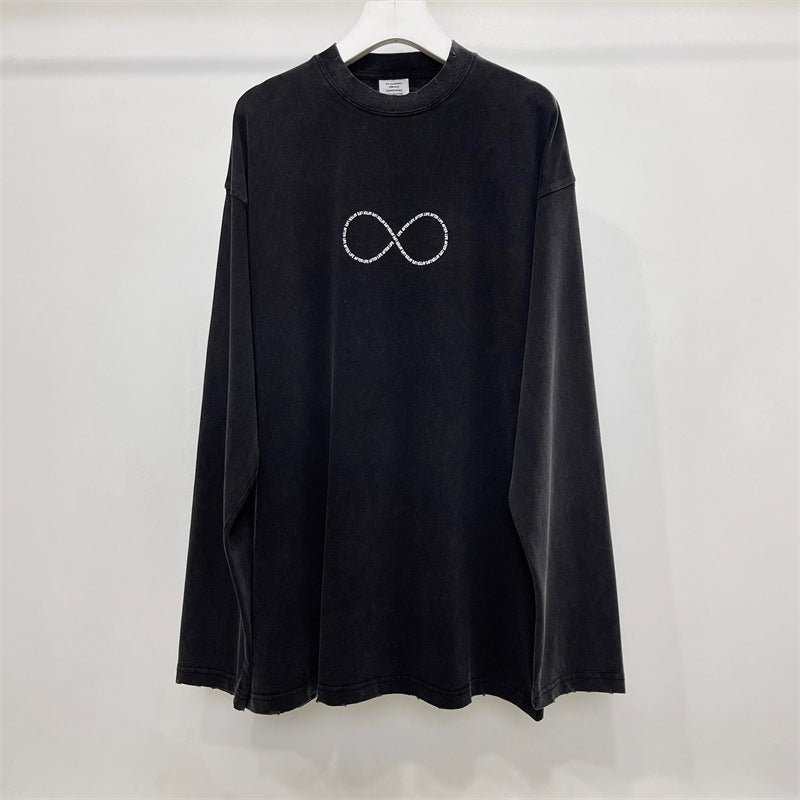 Vetements Sweater VTM Werther Cute Washed and Worn Worn Casual Loose Long Sleeve