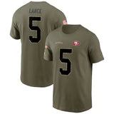 NFL T-Shirts NFL Football Printed Jerseys Short Sleeves Outdoor Sports Loose